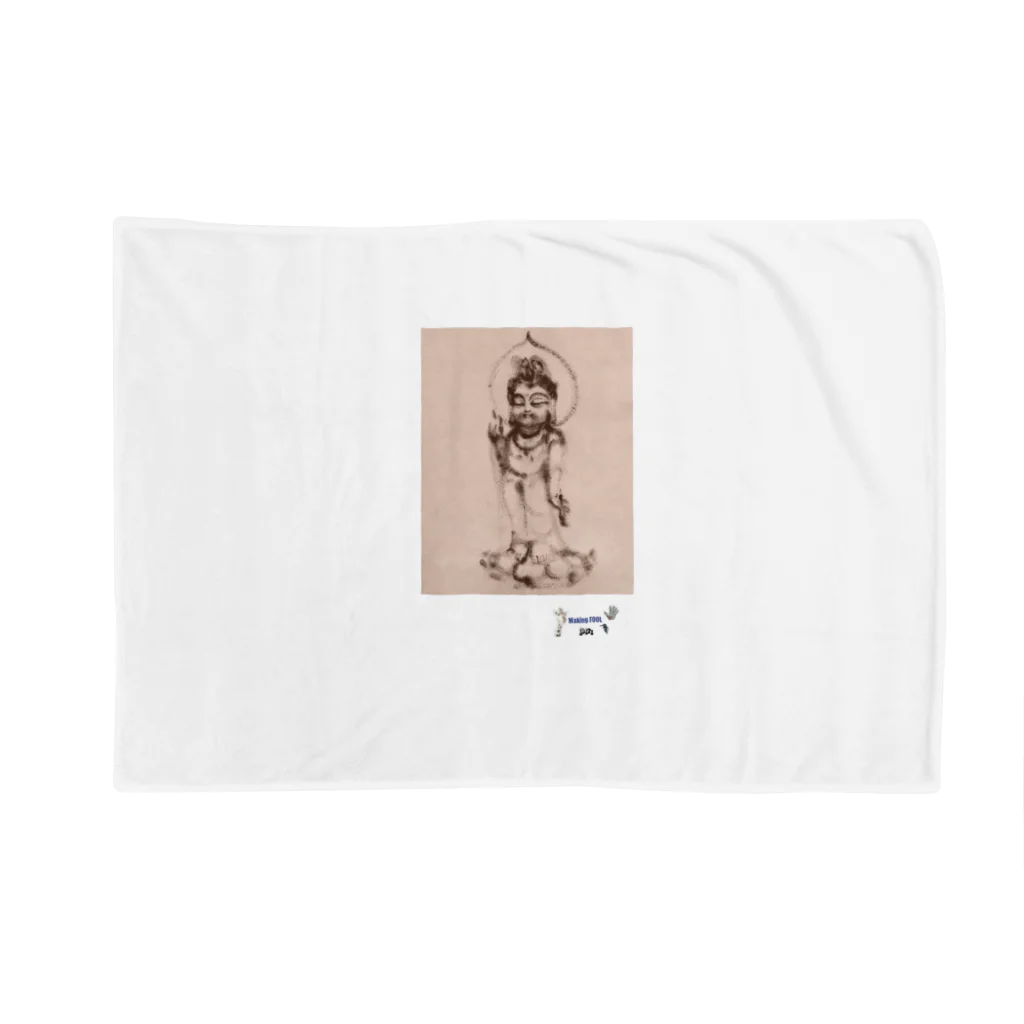 Making FOOLの五百幼童経の世界 仏画：Buddha A3-1  004 MF Blanket