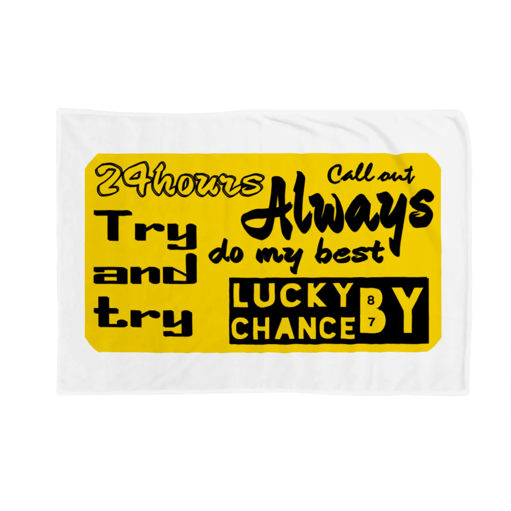  LUCKY BY CHANCE(らっきーばいちゃんす)のAlways do my best87 Blanket