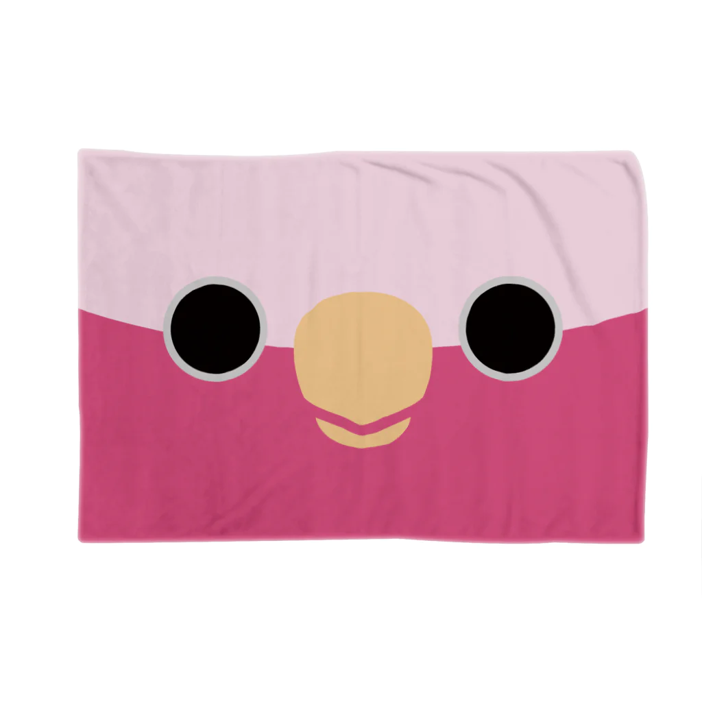 いんこ屋堂のモモイロインコの顔 Blanket