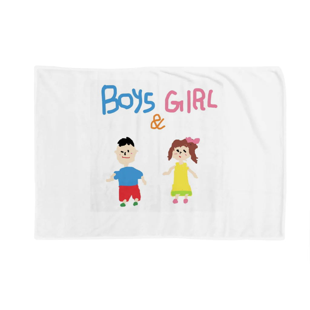 絵が下手な人。のBoys & Girls ブランケット