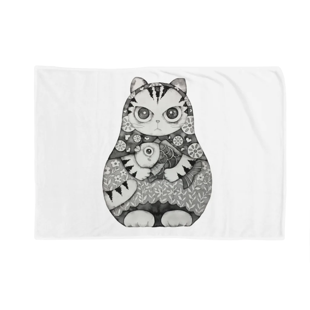 momocoのNEKOISM優秀賞受賞Limited Ｍodel　　　　　　マトリョーシカ　MOMOCO Blanket