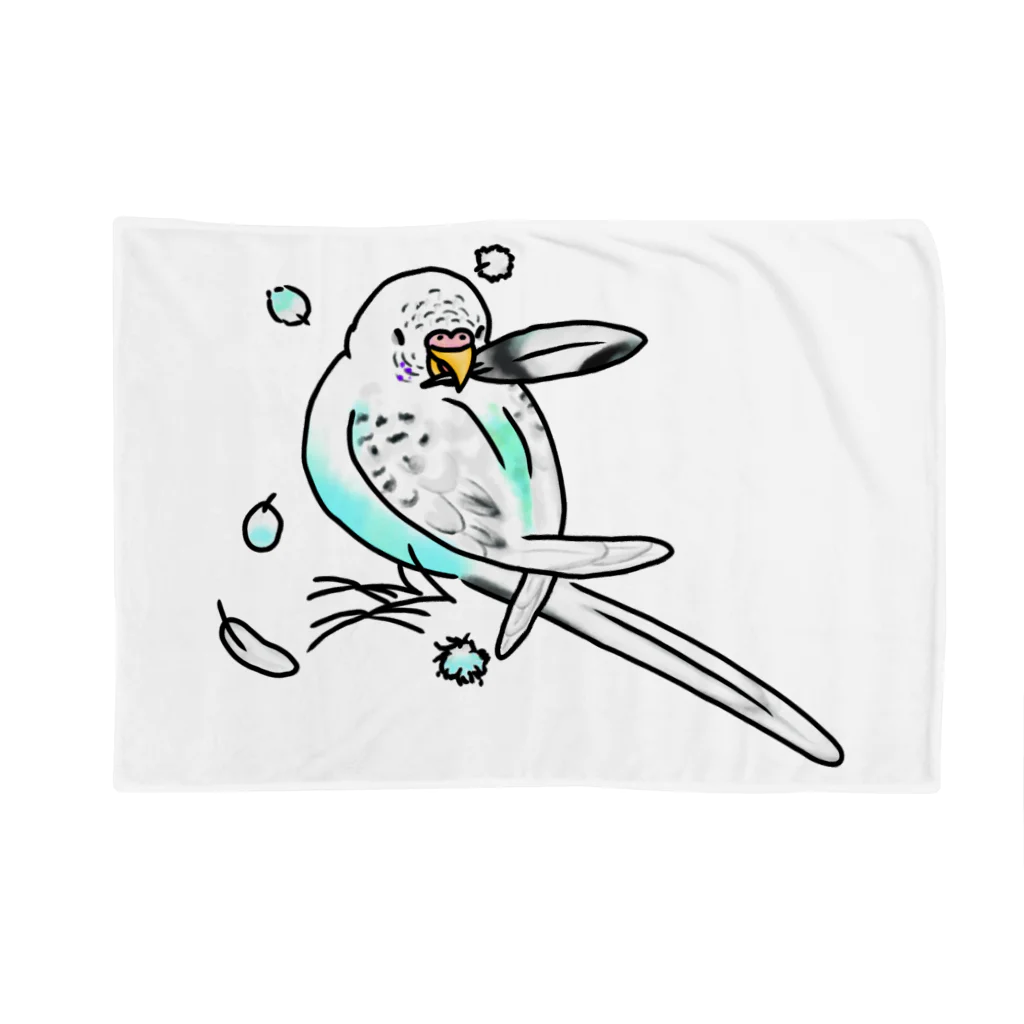 Lily bird（リリーバード）の換羽なセキセイインコさん Blanket