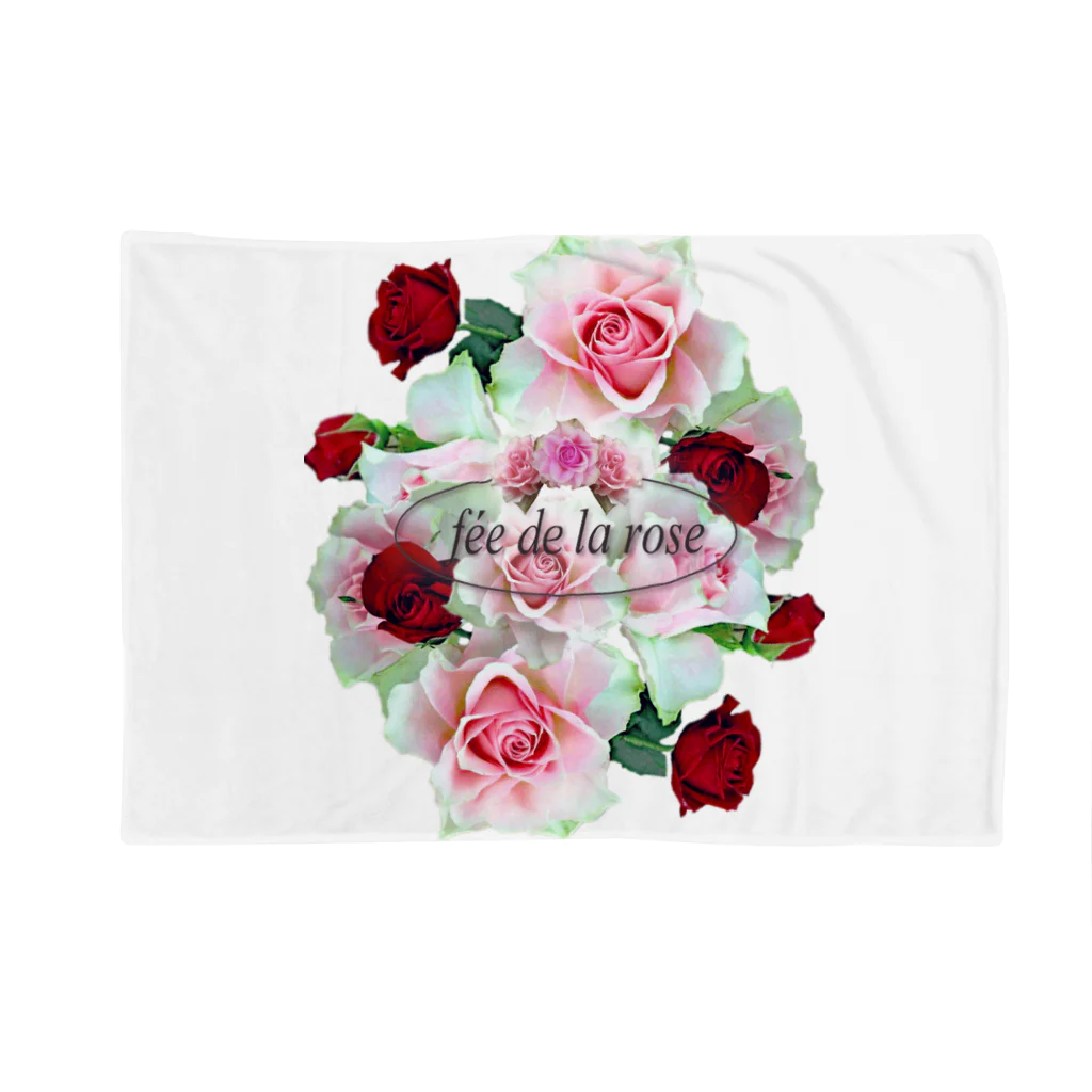 fée de la roseの薔薇の花束　ロゴ入り Blanket