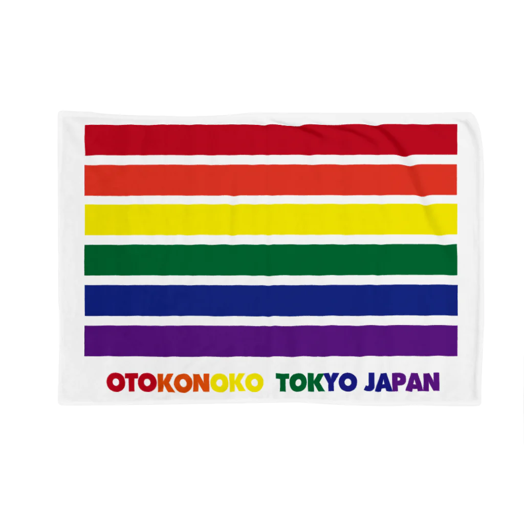 OTOKONOKOTOKYOJAPANのボーダーレス ブランケット