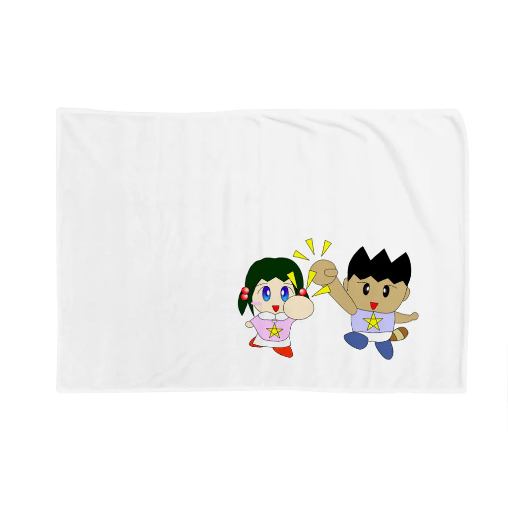 WANPA's STOREのミニわんぱ君としおりちゃん Blanket