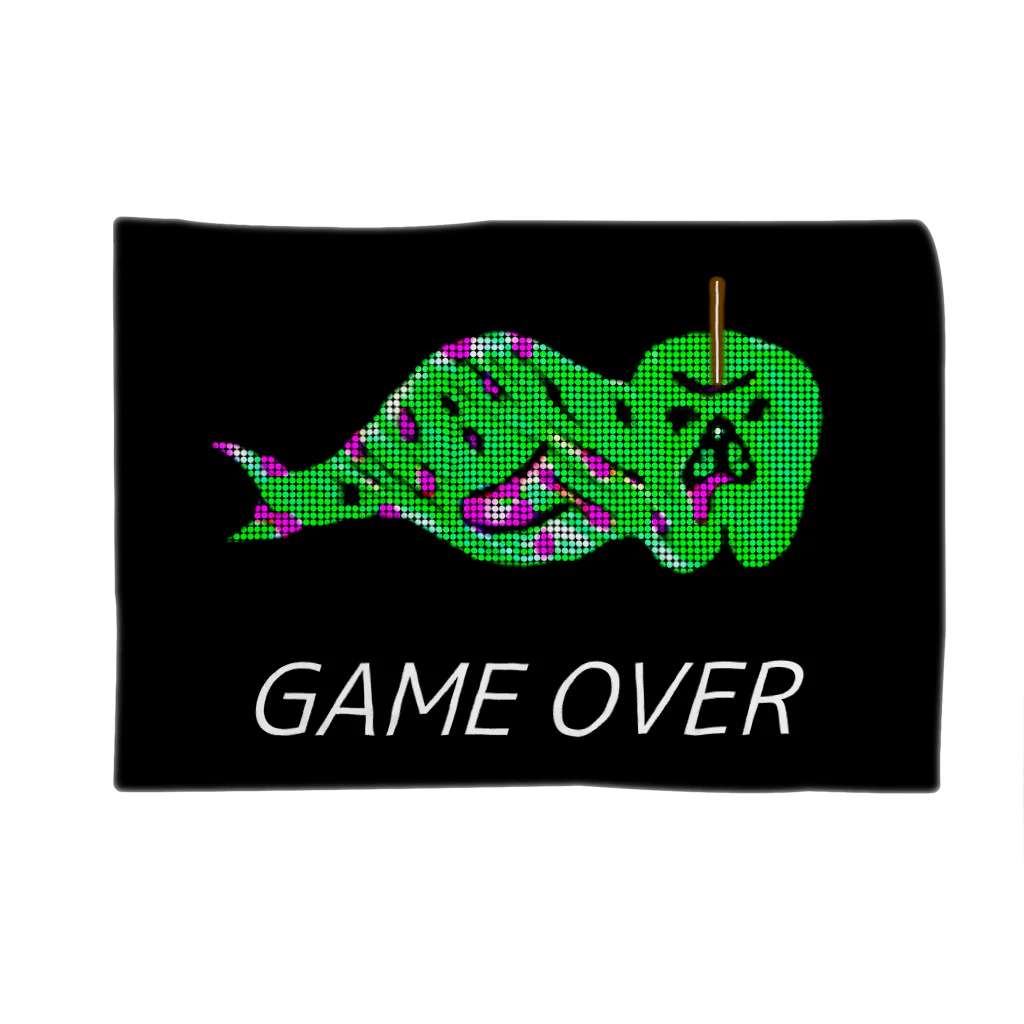 お味噌ちゃん👺LINEスタンプものLittle Green Monster Blanket