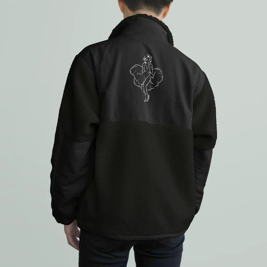 山形屋米店のマリリン・モンロー（Marilyn Monroe) Boa Fleece Jacket