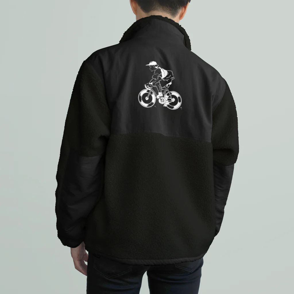 山形屋米店のピストバイクでポタリング Boa Fleece Jacket