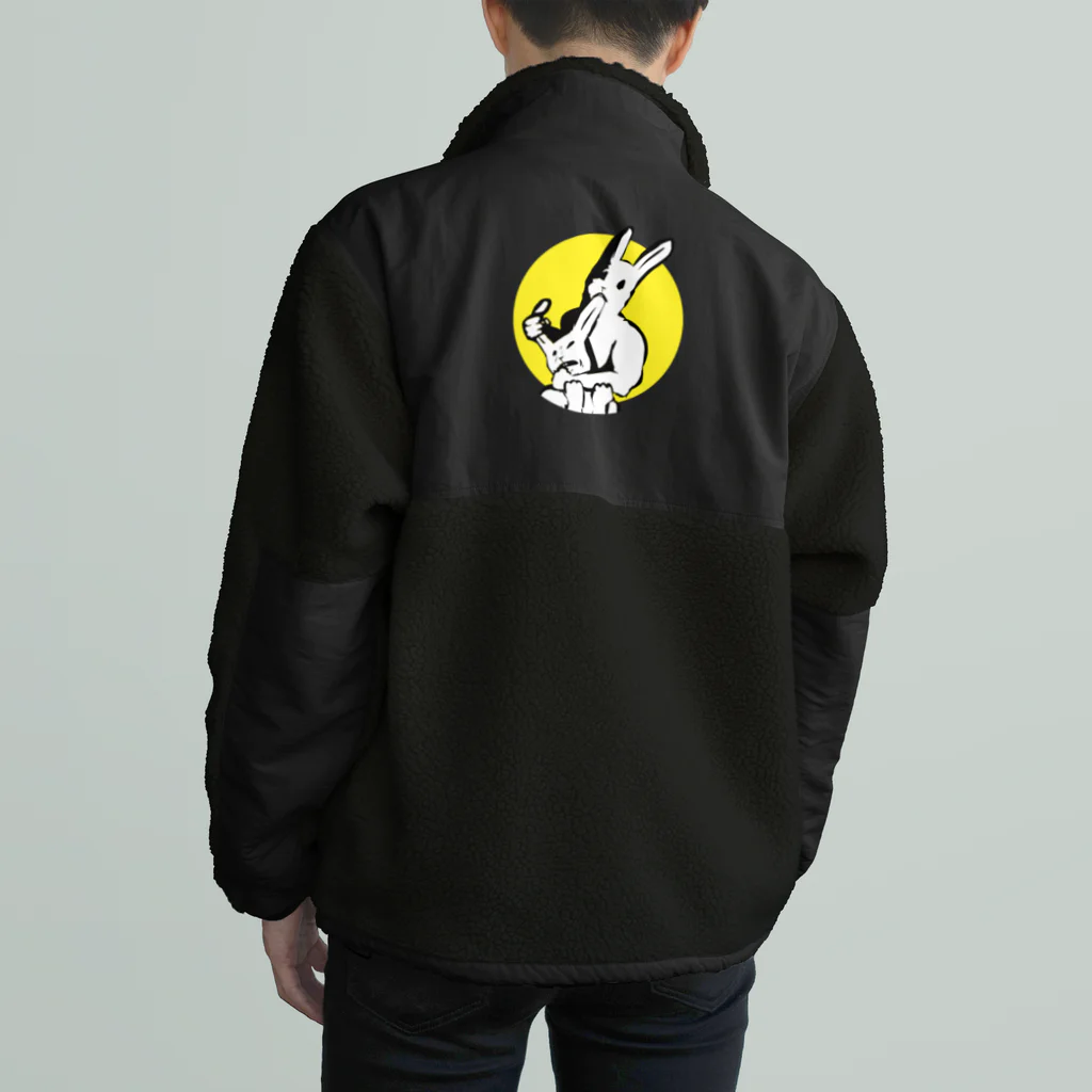 LONESOME TYPE ススの共喰い🐰（ウサギ） Boa Fleece Jacket