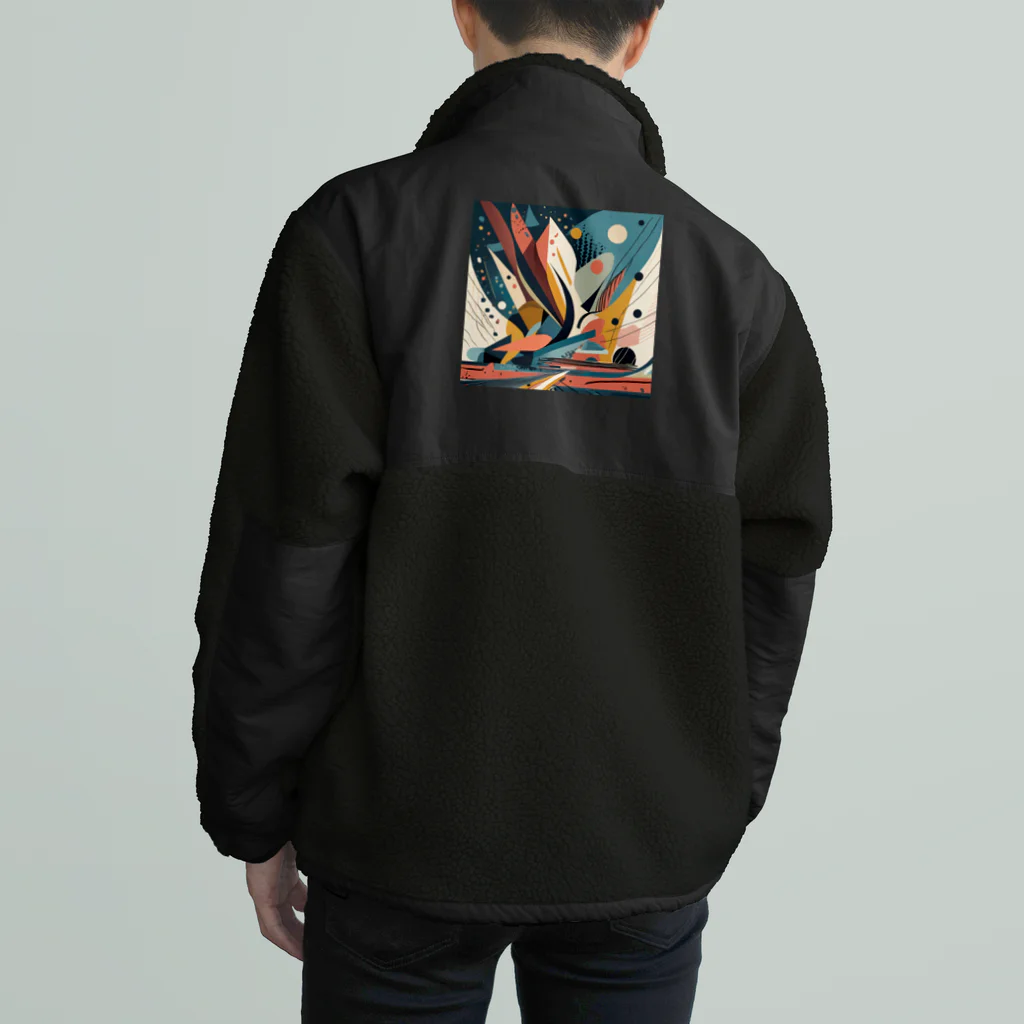 のんびりアート工房のガラクタアート Boa Fleece Jacket