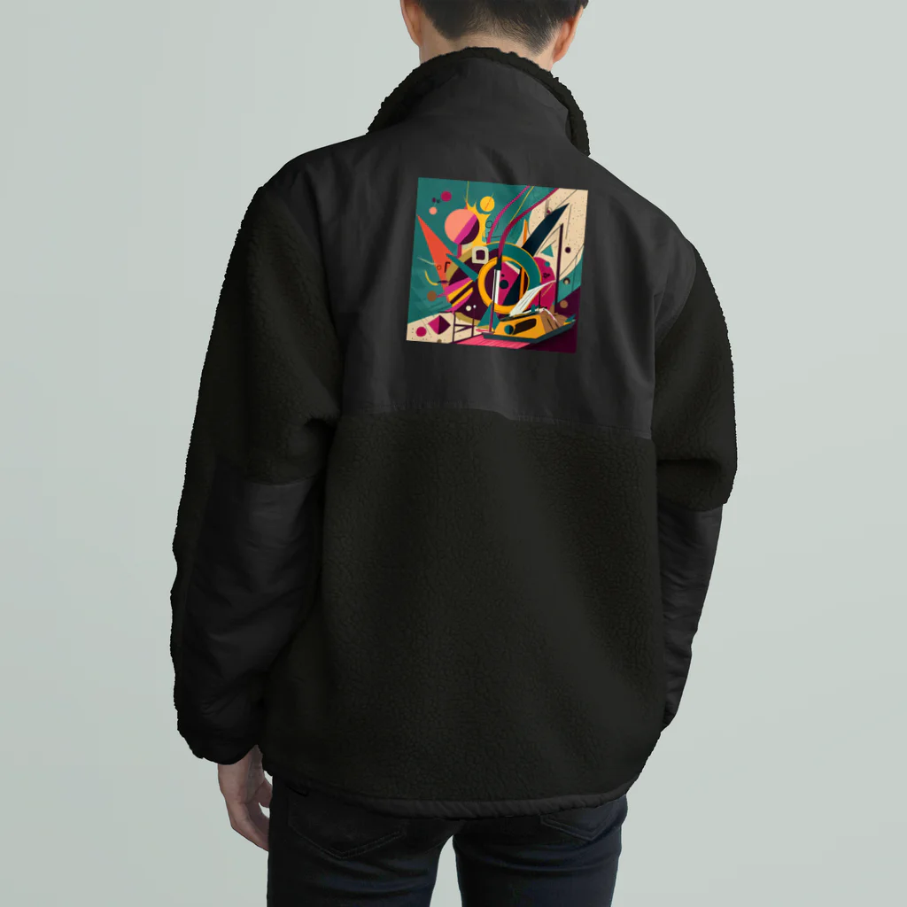 のんびりアート工房のガラクタアート Boa Fleece Jacket