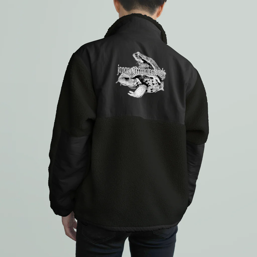 無尾目のB/W Kaweri＆哲久 Boa Fleece Jacket