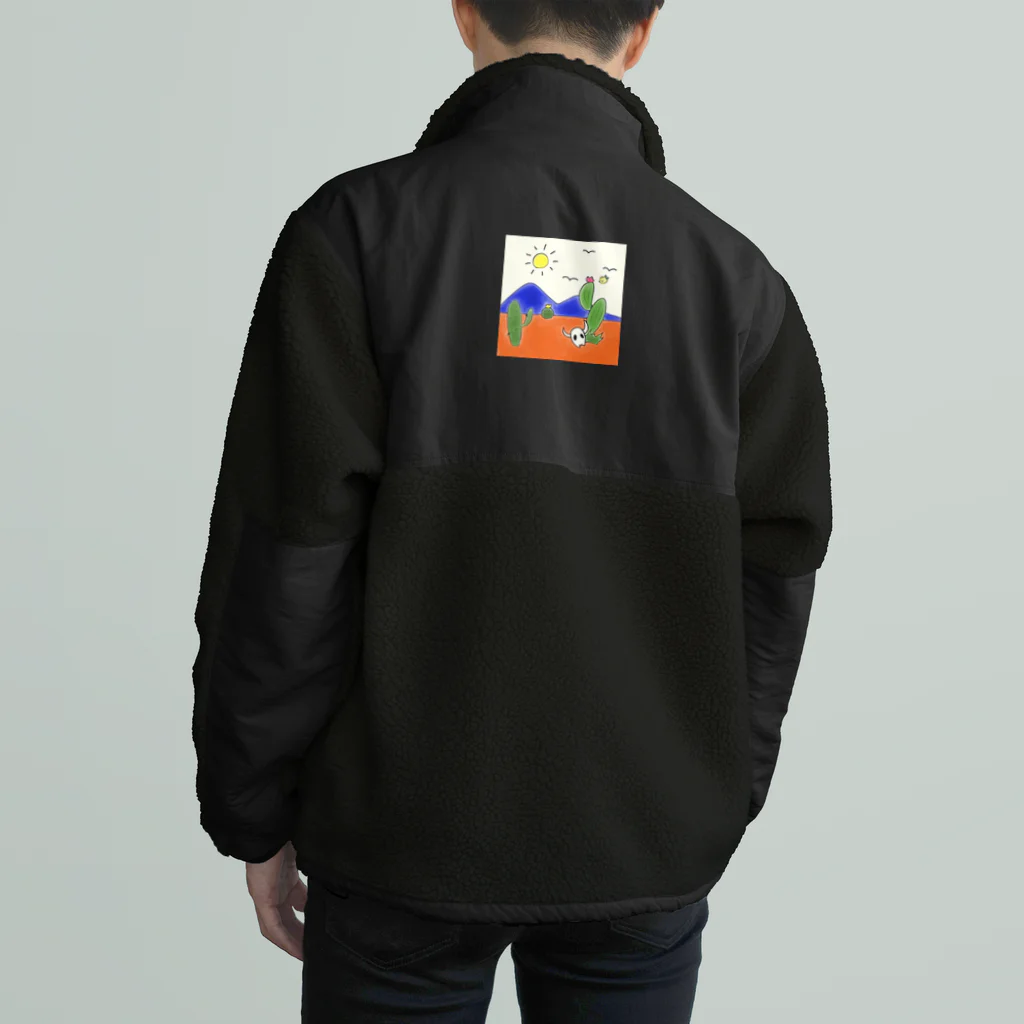 クマバチゴルフ倶楽部のクマバチとメキシカンタイル Boa Fleece Jacket