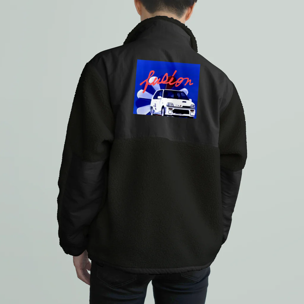 NM商会のクルマ融合80年代 Boa Fleece Jacket
