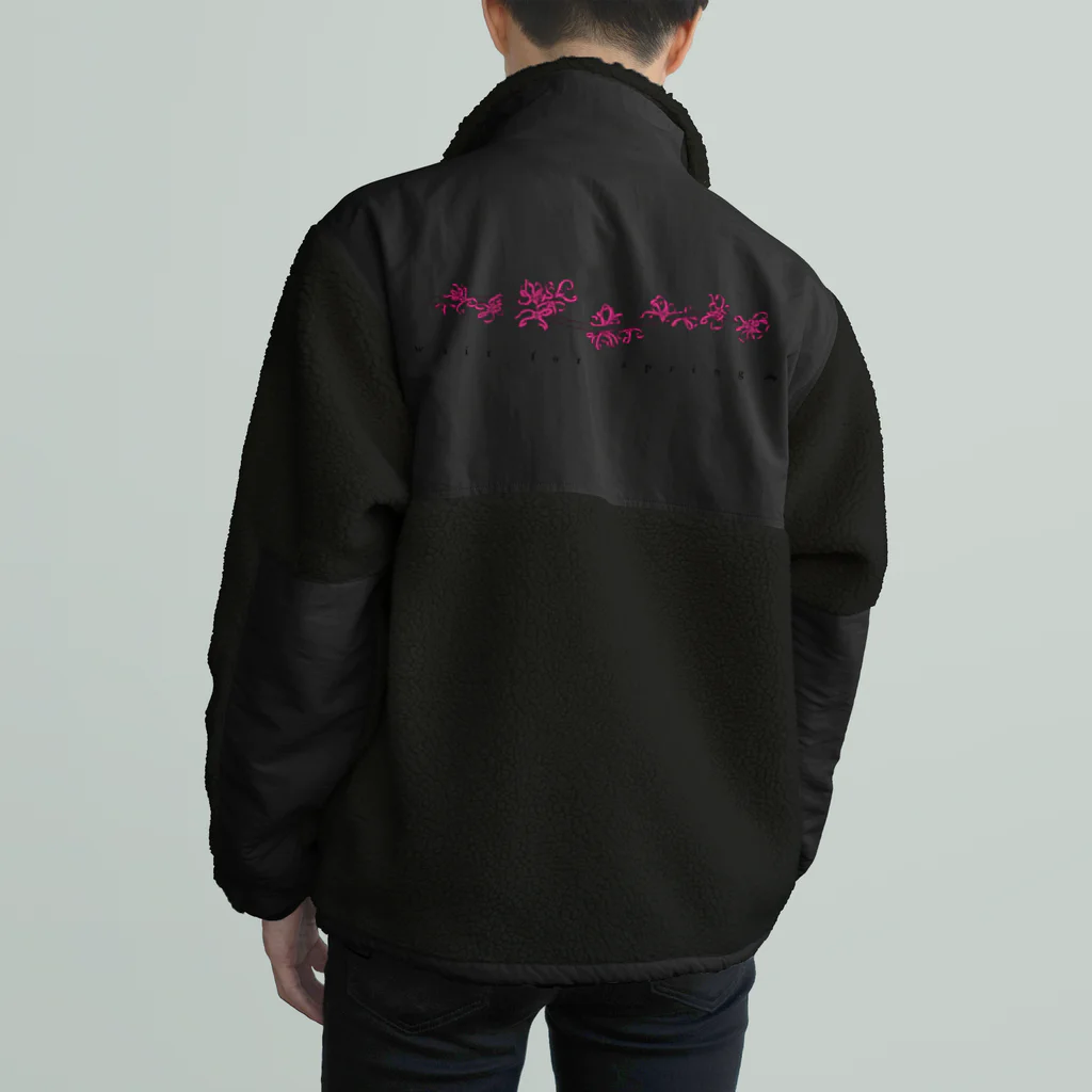 竹条いちいの春待ち Boa Fleece Jacket