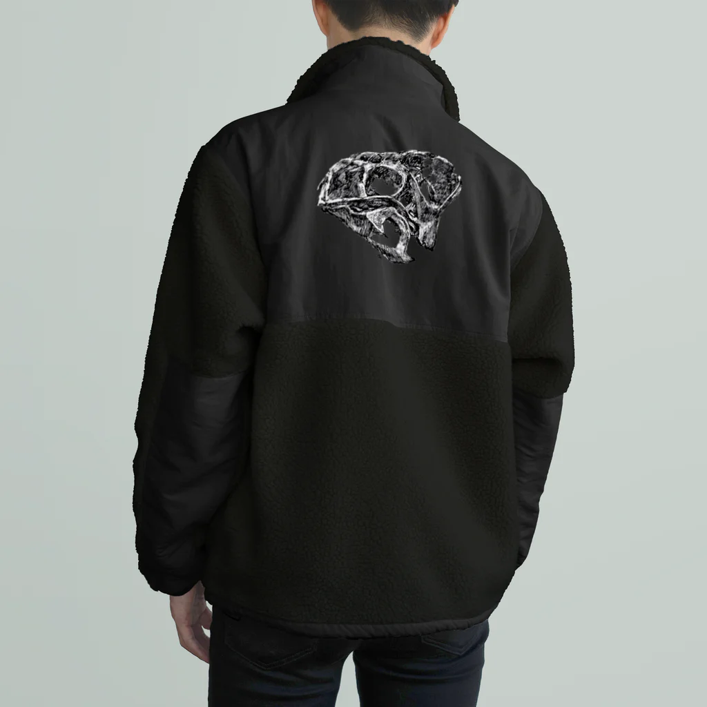 segasworksのシチパチの頭の骨 Boa Fleece Jacket