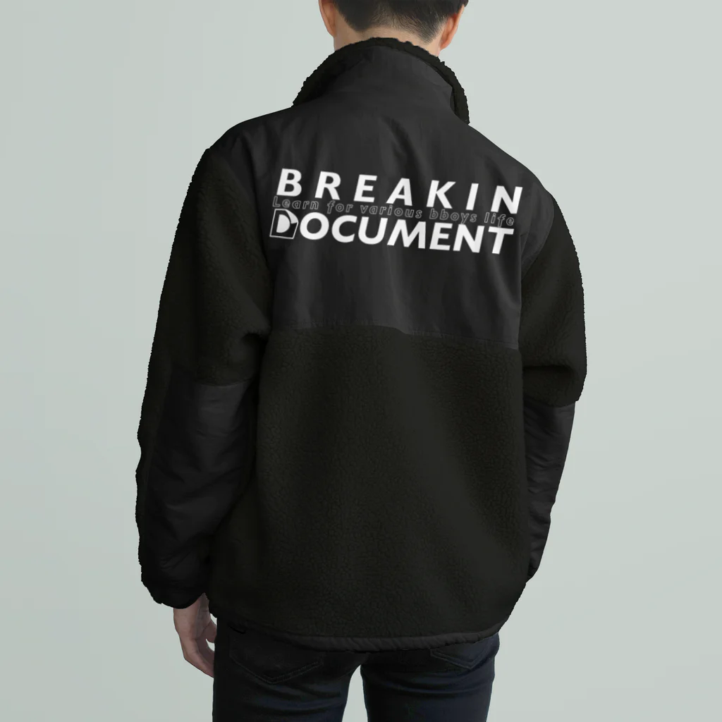 Yuru CreateのBreakin Document ボアフリースジャケット