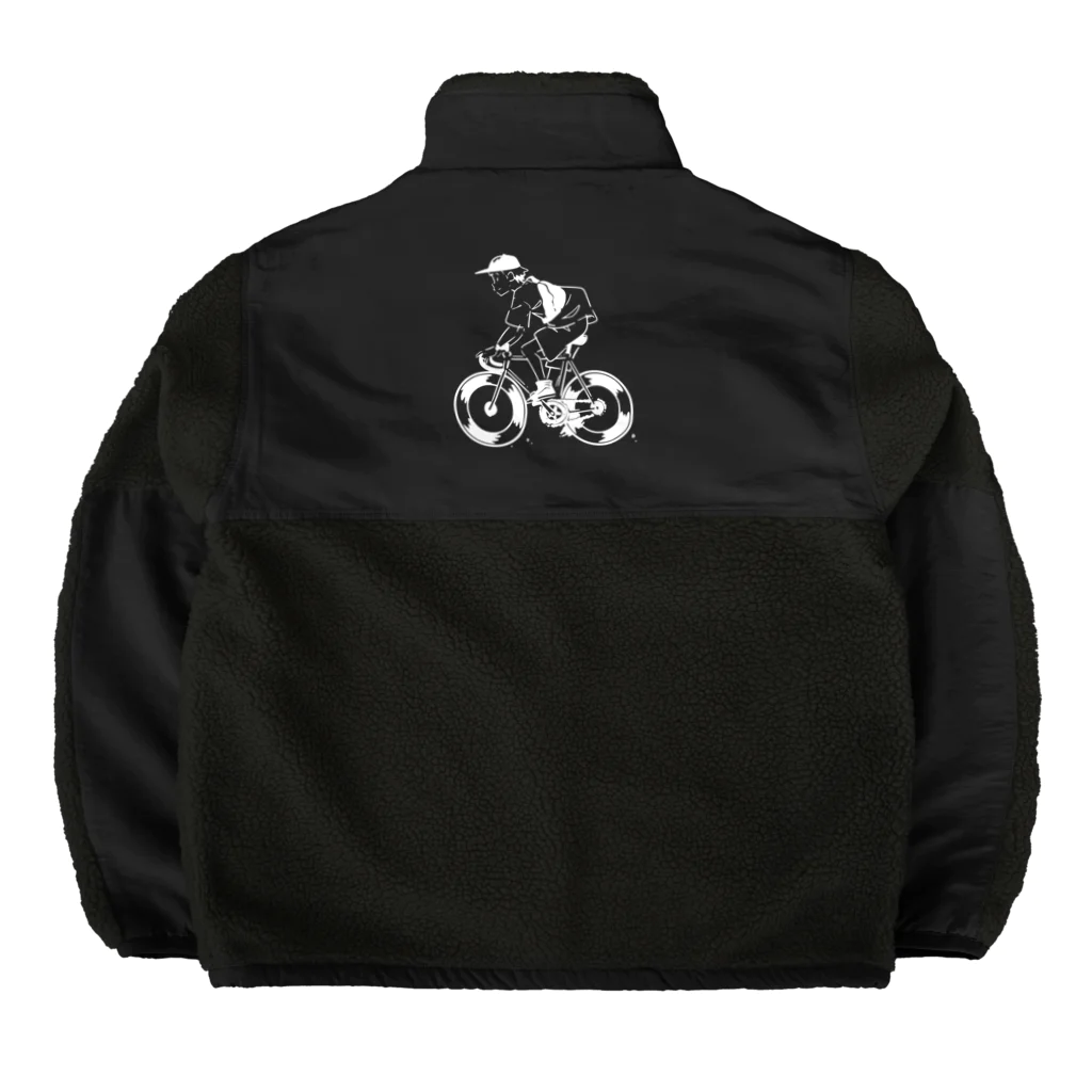 山形屋米店のピストバイクでポタリング Boa Fleece Jacket