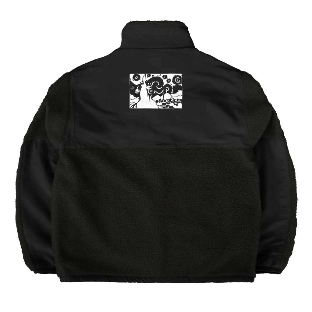 山形屋米店の星月夜（ほしづきよ、英語: The starry night） Boa Fleece Jacket