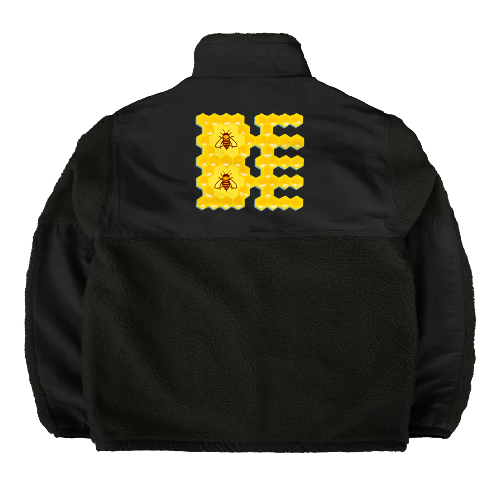 LalaHangeulのハニカム構造(BEE） Boa Fleece Jacket