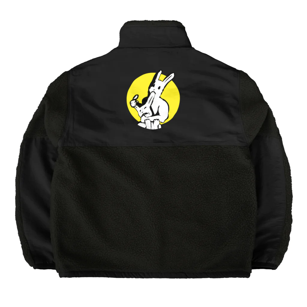 LONESOME TYPE ススの共喰い🐰（ウサギ） Boa Fleece Jacket