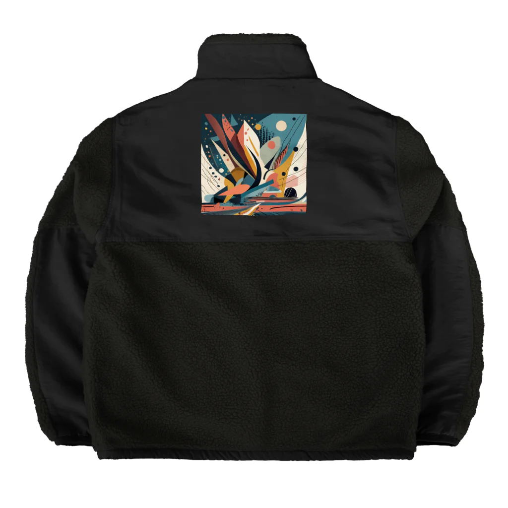 のんびりアート工房のガラクタアート Boa Fleece Jacket