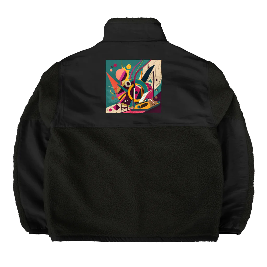 のんびりアート工房のガラクタアート Boa Fleece Jacket