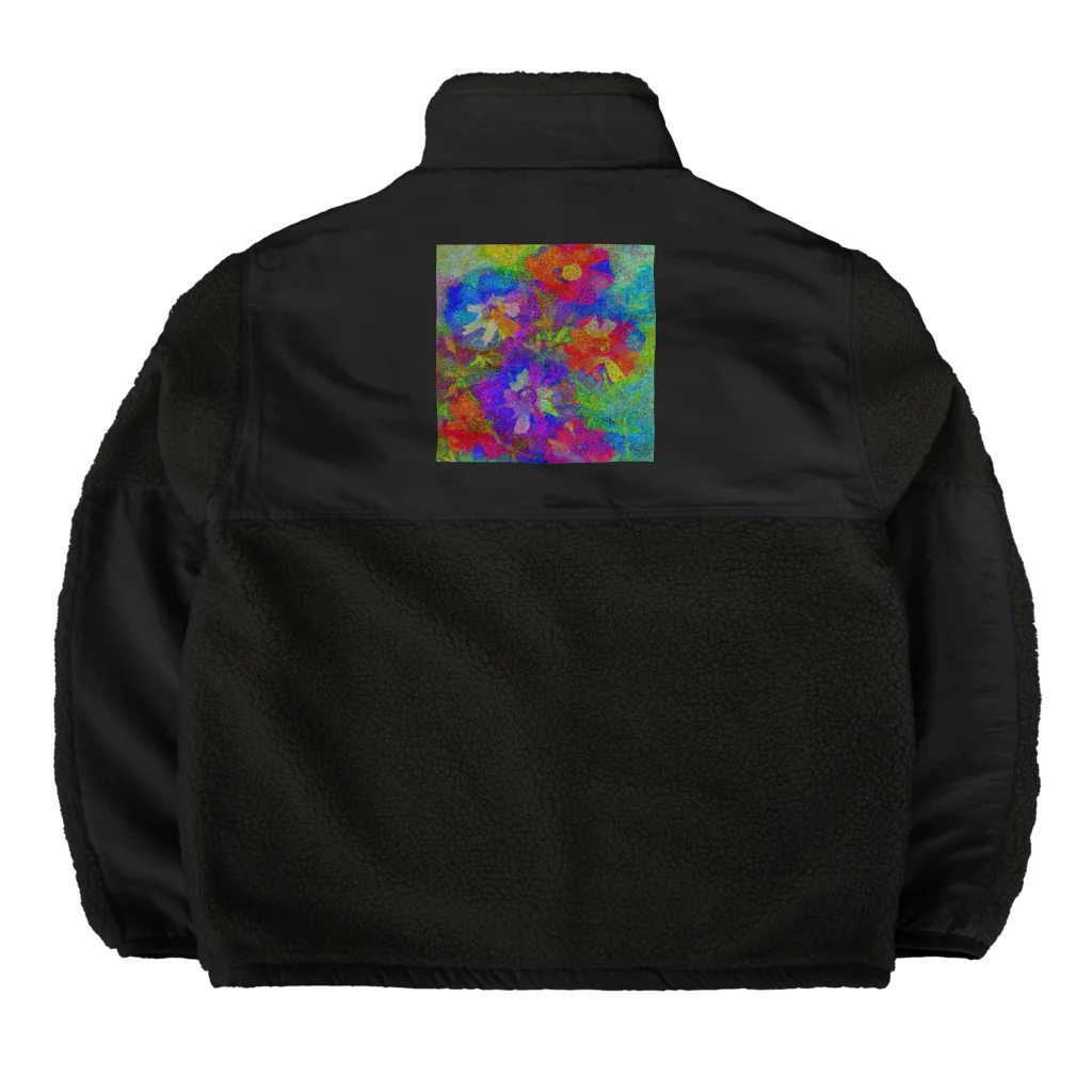 水草のflowers Boa Fleece Jacket