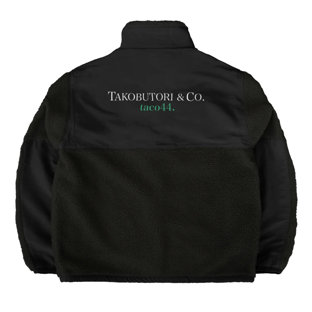 コブトリ株式会社のTACOBUTORI 白×緑　　黒用 Boa Fleece Jacket