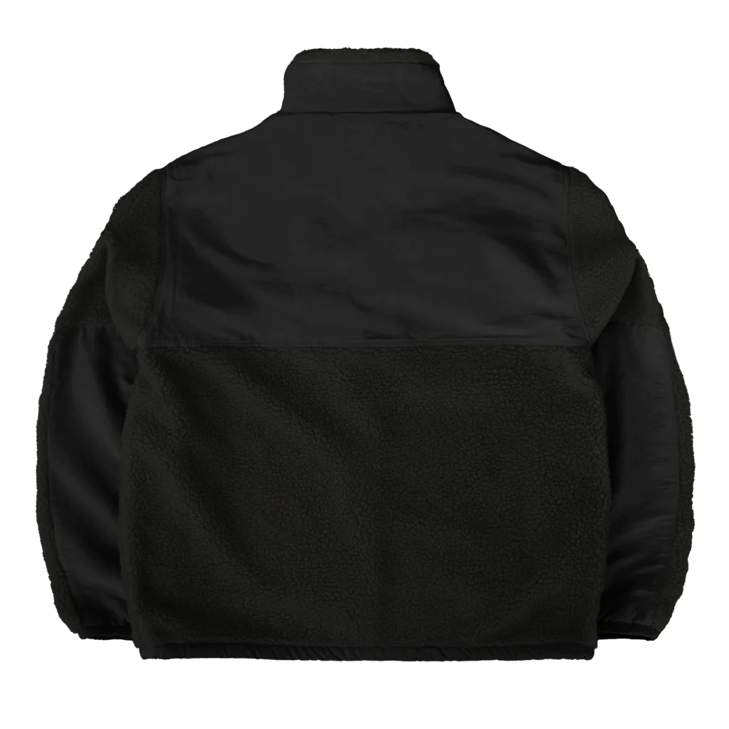 BetweeenのBetweeenロゴ（白） Boa Fleece Jacket