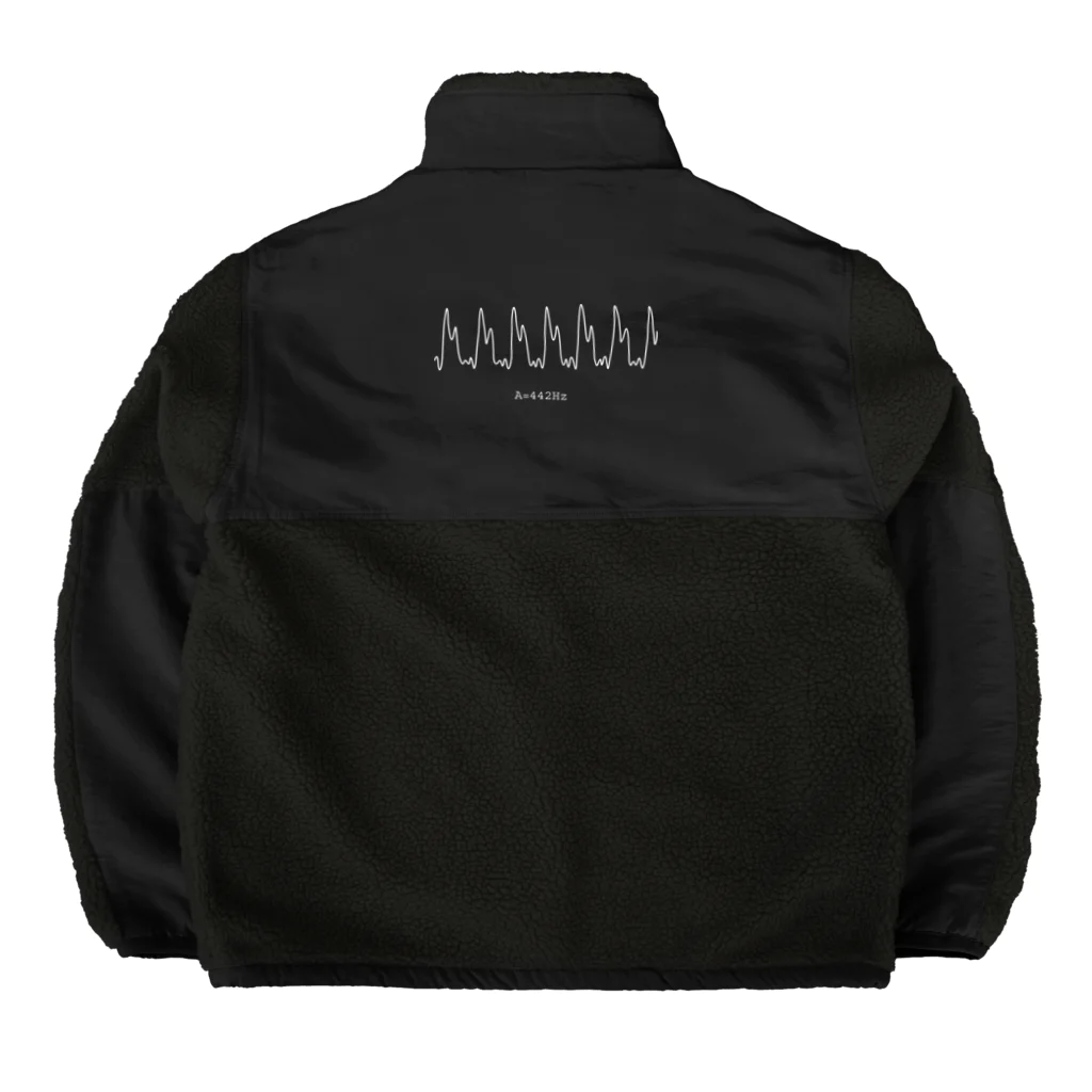 310号室 デザイン研究所のクラリネット音波 Boa Fleece Jacket