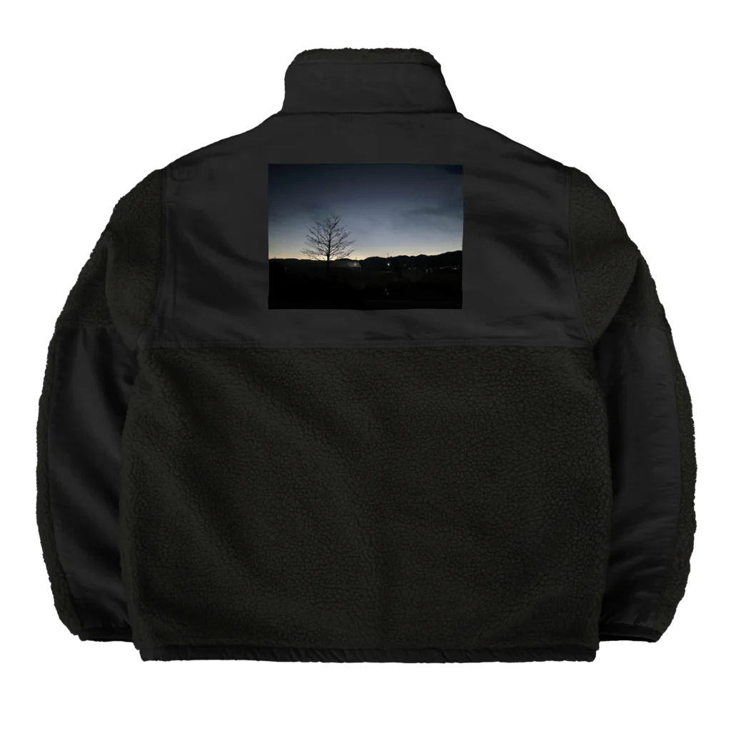 2929gawDesignShop358のEarly winter sunrise Boa Fleece Jacket