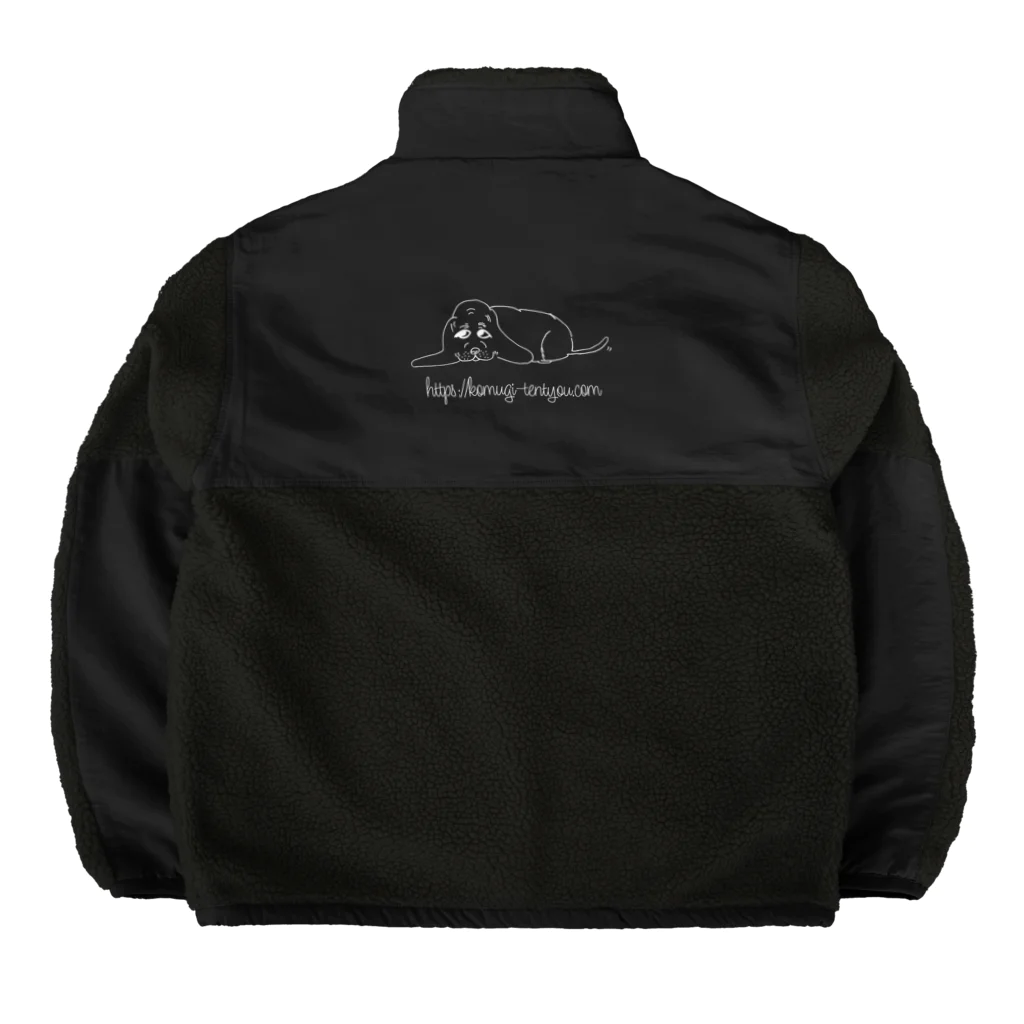 komugi-houseの小麦店長　ブラック用 Boa Fleece Jacket