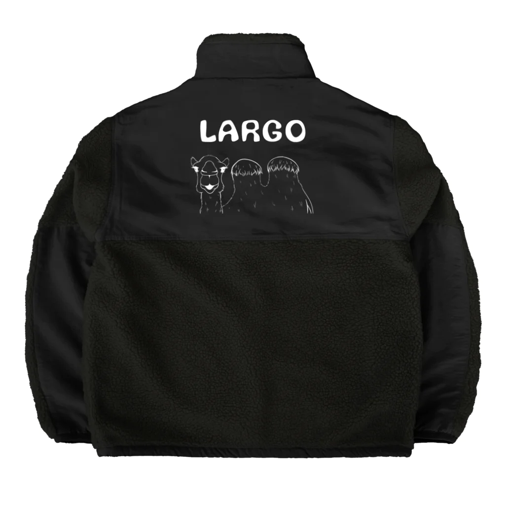 ラルゴのラクダ(白) Boa Fleece Jacket