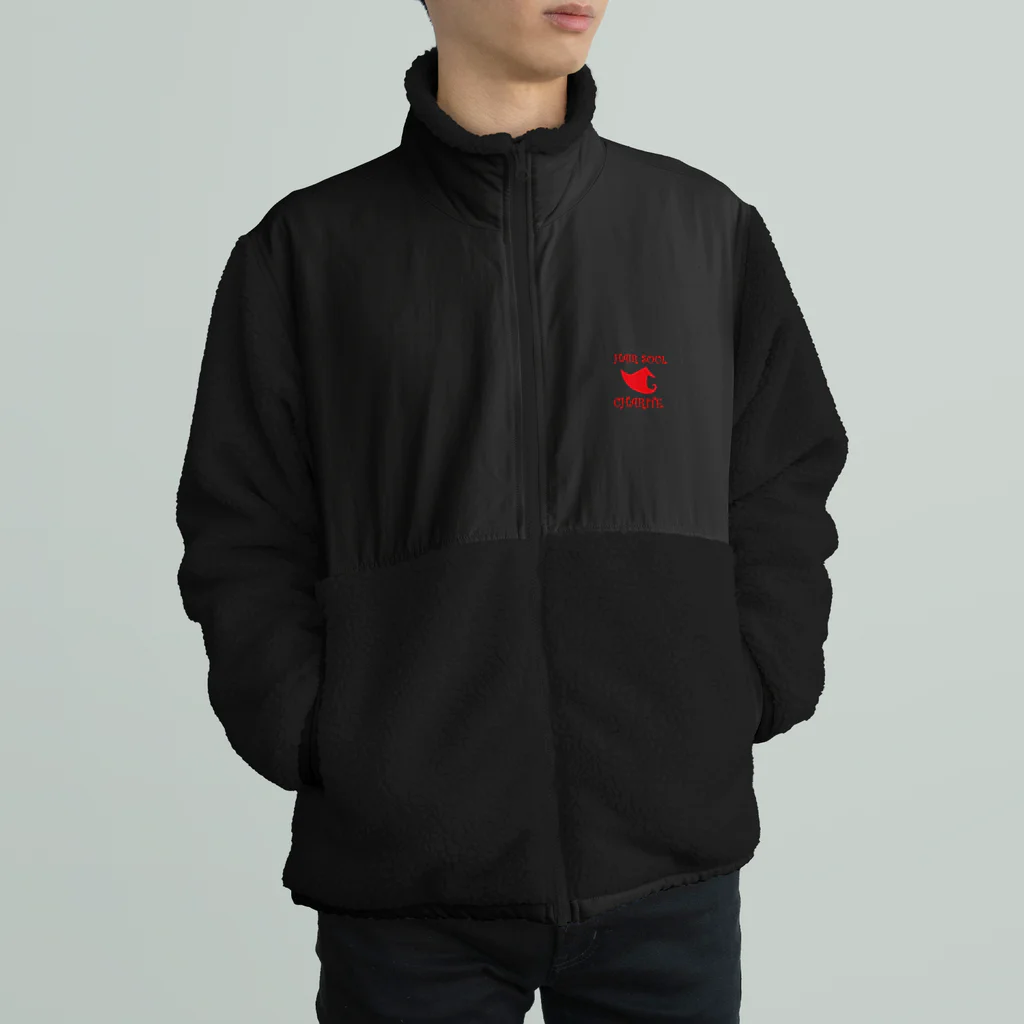 Chariteのシャーリットのハットロゴ赤改 Boa Fleece Jacket