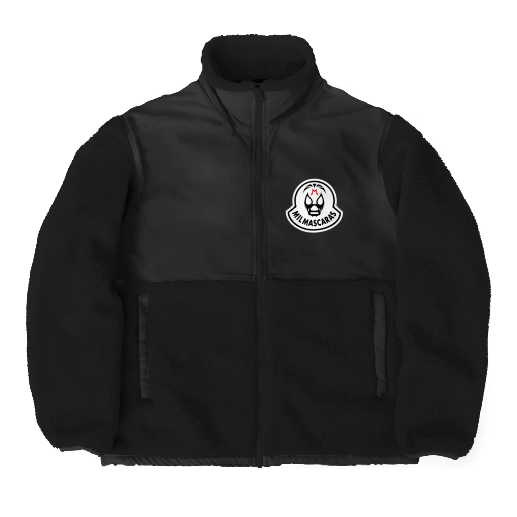 DRIPPEDのMIL MASCARAS-ミル・マスカラス ワッペン型ロゴ Boa Fleece Jacket
