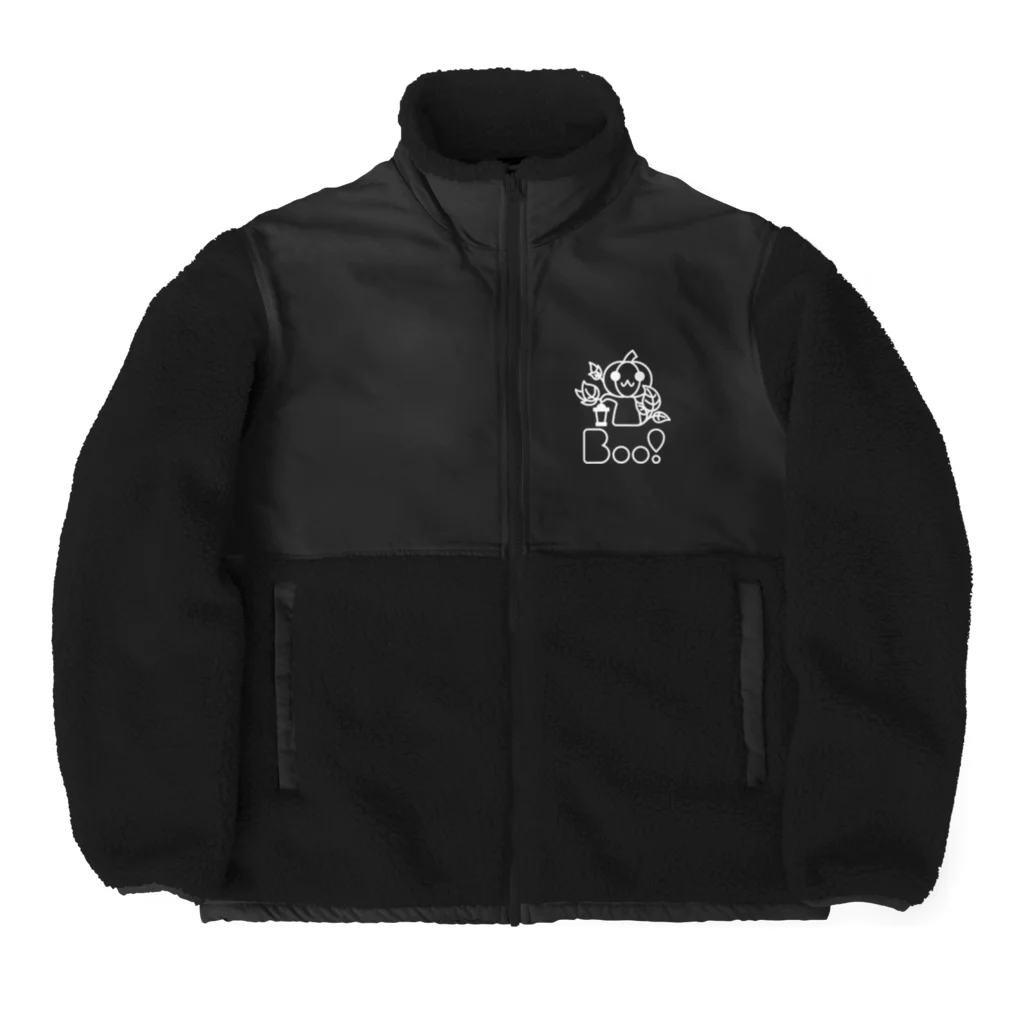 Boo!のBoo!(ジャックオーランタン) Boa Fleece Jacket