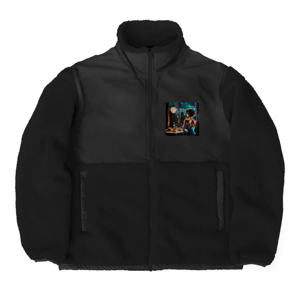 AQUAMETAVERSEの夕暮れ・寛ぎの時間　Tomoe bb 2712 Boa Fleece Jacket