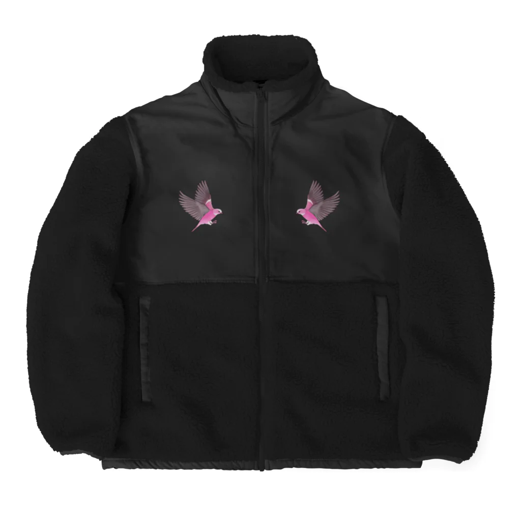 竹条いちいの春待ち Boa Fleece Jacket