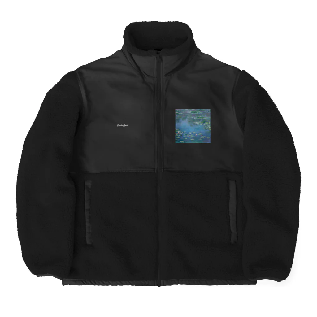 artgalleryのWater Lilies Boa Fleece Jacket