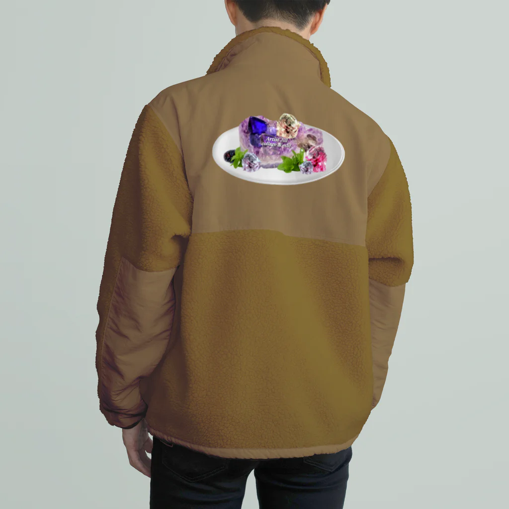 【ホラー専門店】ジルショップの鉱物ケーキ(切り抜き) Boa Fleece Jacket