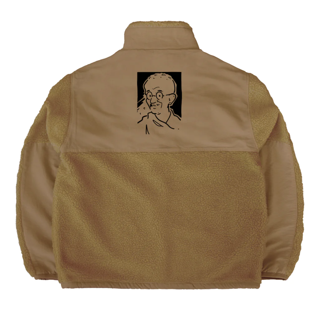 山形屋米店のマハトマ・ガンディー(Mahatma Gandhi) Boa Fleece Jacket