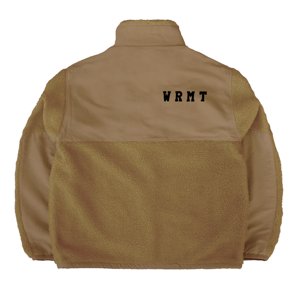 いちみるshopのWRMT BLACK LOGO Boa Fleece Jacket