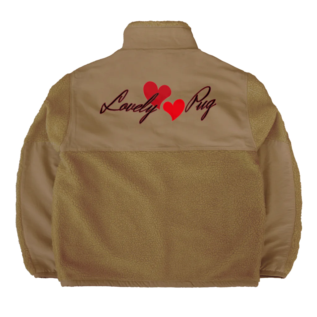 furebuhi　clubのＬＯＶＥＬＹ　ＰＵＧ（ラブリーパグ） Boa Fleece Jacket