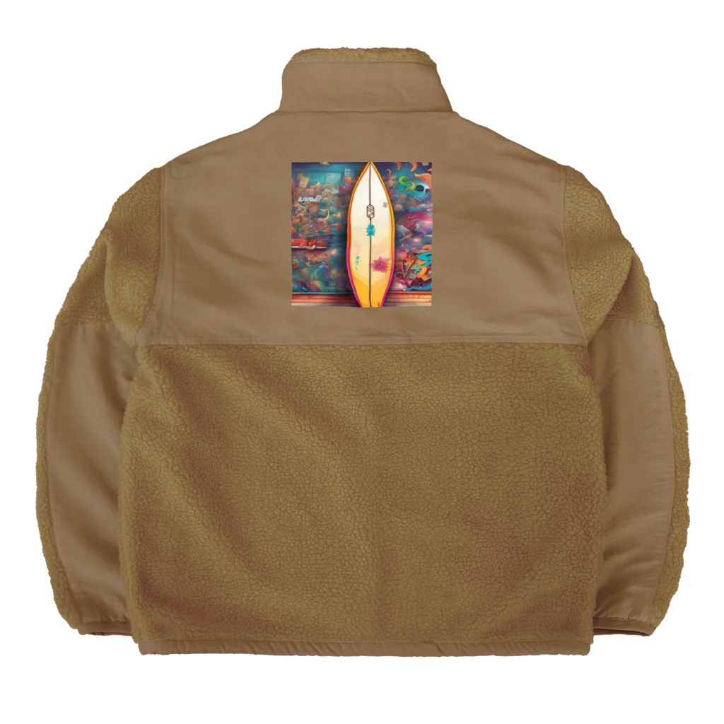 LOCO_のサーフボードのプリントグッズ Boa Fleece Jacket