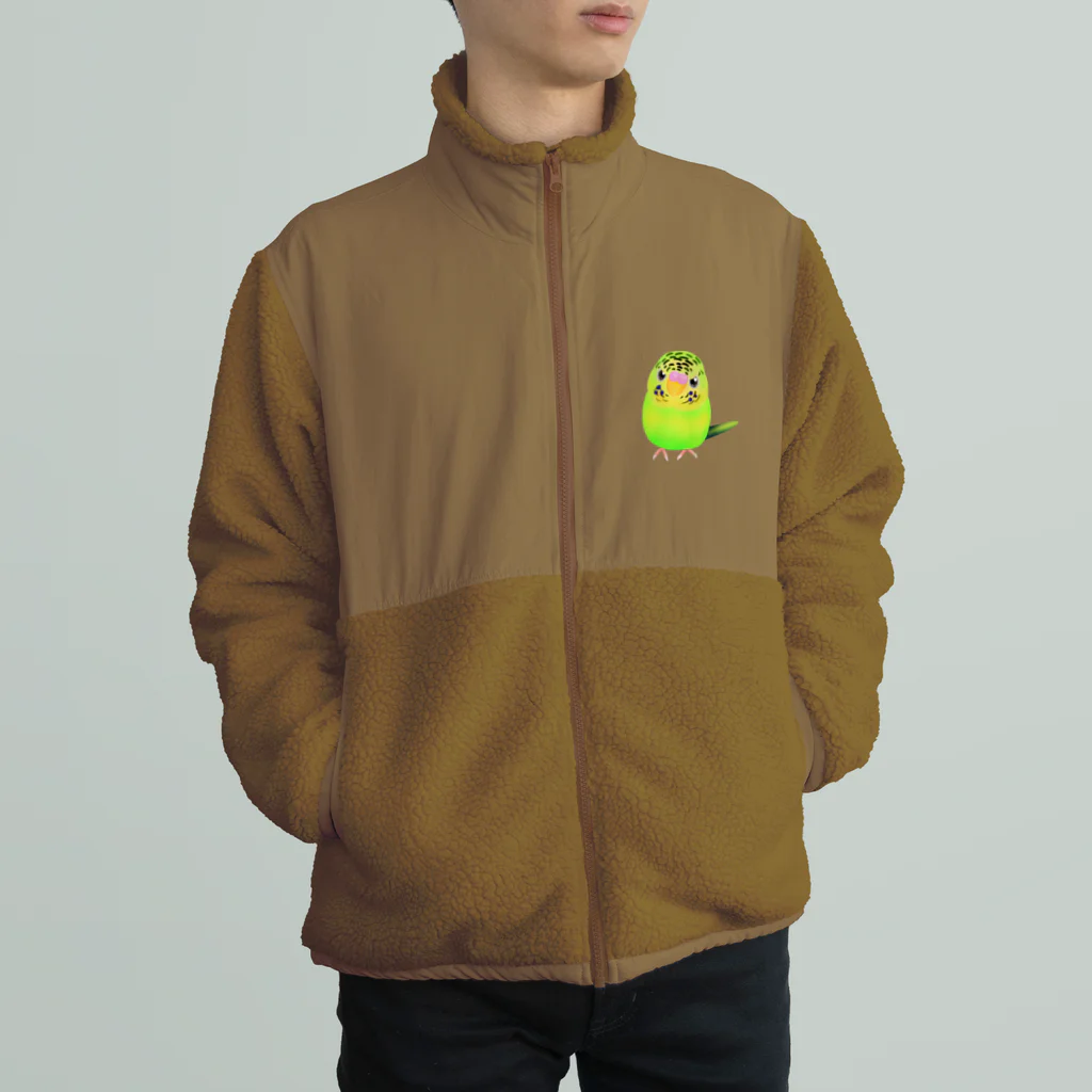 Lily bird（リリーバード）のうるうる黄緑ジャンボ① Boa Fleece Jacket