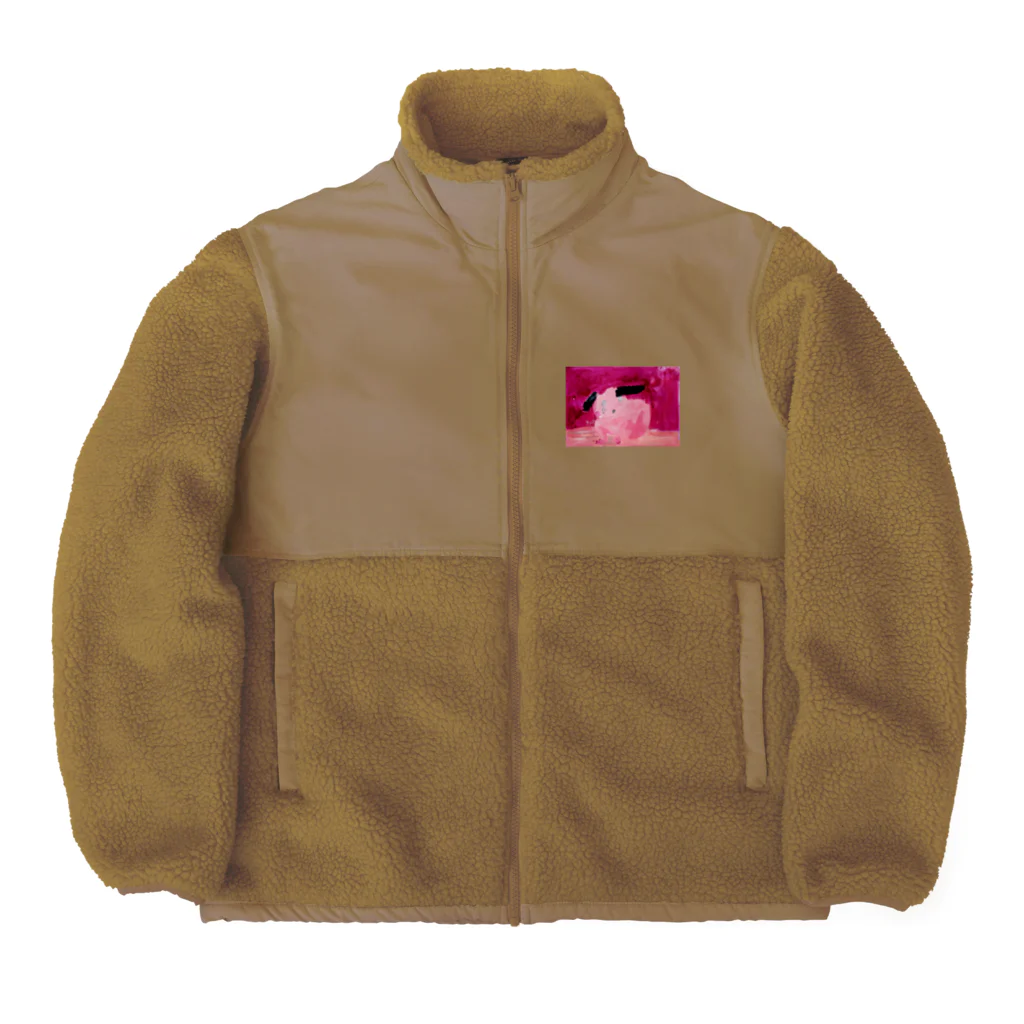 腐るまで一緒にいようよのアンフォルメル犬 Boa Fleece Jacket