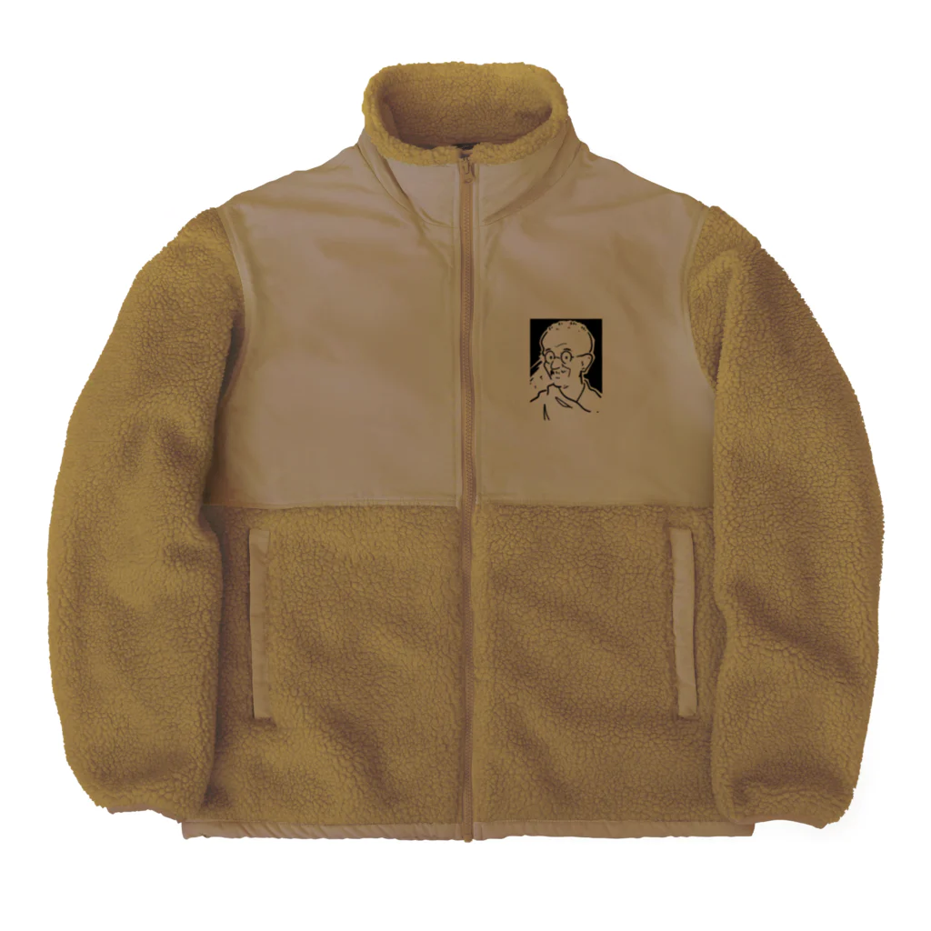 山形屋米店のマハトマ・ガンディー(Mahatma Gandhi) Boa Fleece Jacket