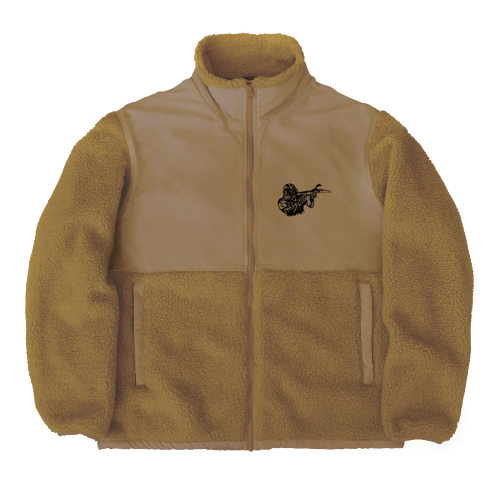 K.G.Bのオルトフォンスナイパー　ステンシル風 Boa Fleece Jacket