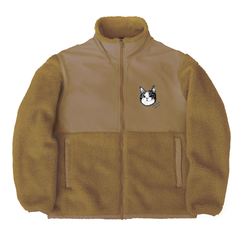 コンドリア水戸のエキセントリックキジシロ猫T Boa Fleece Jacket